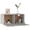 Betongrauer Wandschrank Vance 80x36,5x35cm (Holz)