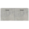 Betongrauer Wandschrank Vance 80x36,5x35cm (Holz)