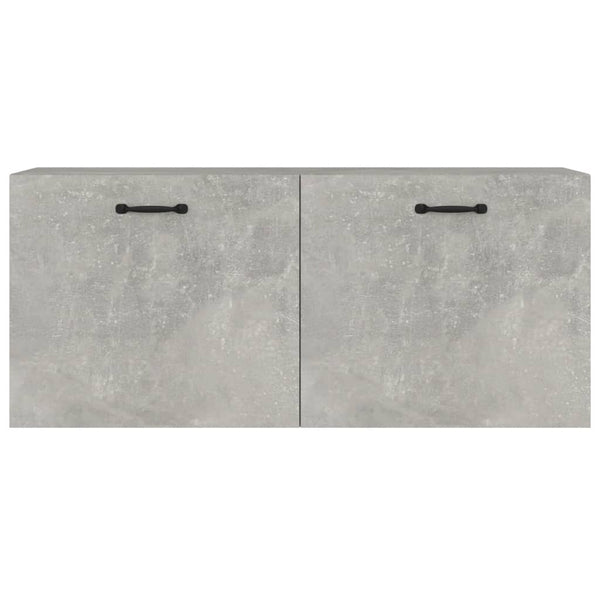 Betongrauer Wandschrank Vance 80x36,5x35cm (Holz)