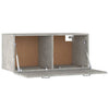 Betongrauer Wandschrank Vance 80x36,5x35cm (Holz)