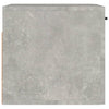 Betongrauer Wandschrank Vance 80x36,5x35cm (Holz)