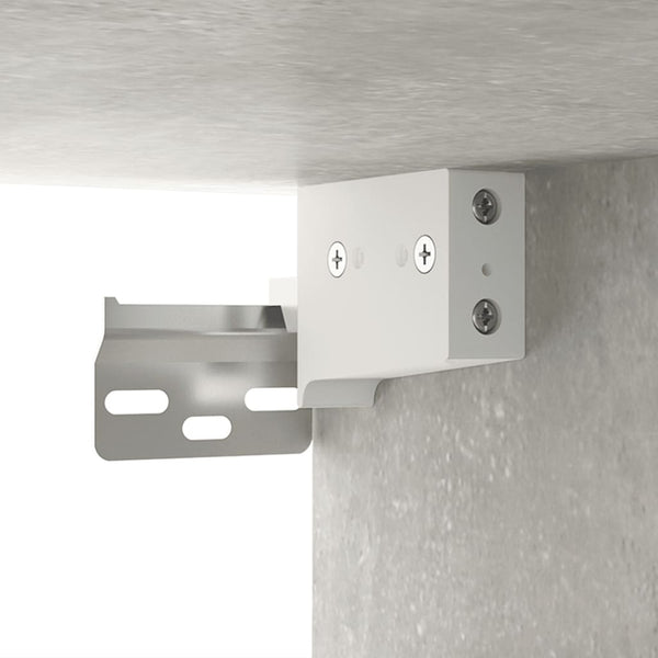 Betongrauer Wandschrank Vance 80x36,5x35cm (Holz)