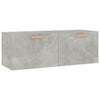 Wandschrank Betongrau Marieana 100x36,5x35cm (Holz)