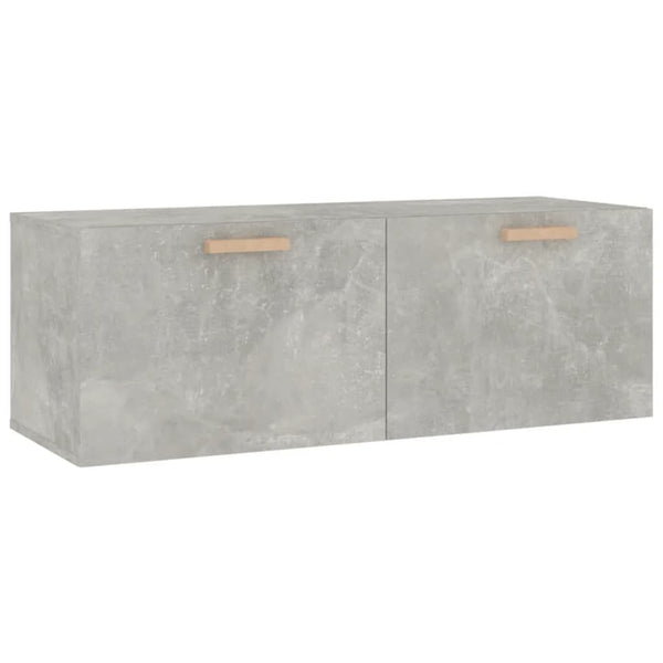 Wandschrank Betongrau Marieana 100x36,5x35cm (Holz)