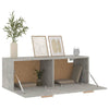 Wandschrank Betongrau Marieana 100x36,5x35cm (Holz)