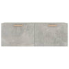 Wandschrank Betongrau Marieana 100x36,5x35cm (Holz)