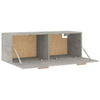 Wandschrank Betongrau Marieana 100x36,5x35cm (Holz)