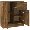 Vitrinenschrank Cindres aus Räuchereiche 60x30x70cm (Holz)