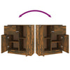 Vitrinenschrank Cindres aus Räuchereiche 60x30x70cm (Holz)