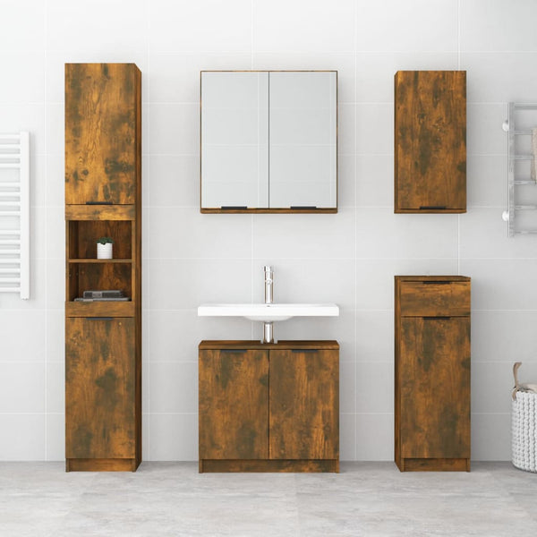 Wandschrank Eiche Rauchgrau Gilder 32x20x67cm