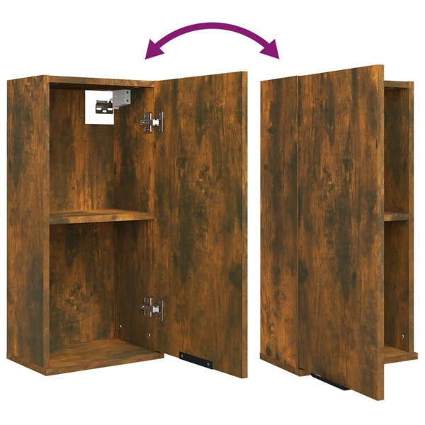 Wandschrank Eiche Rauchgrau Gilder 32x20x67cm