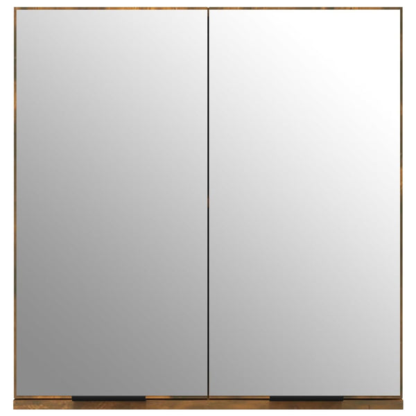 Räuchereiche Badezimmer Spiegelschrank Ghadib 64x20x67cm