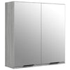 Grauer Badspiegelschrank Ghadib 64x20x67cm (Sonoma)