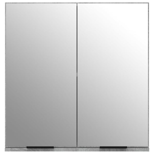 Grauer Badspiegelschrank Ghadib 64x20x67cm (Sonoma)