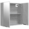 Grauer Badspiegelschrank Ghadib 64x20x67cm (Sonoma)