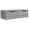 Grauer TV-Wandschrank Foster 68x30x20cm (Holz)
