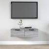 Grauer TV-Wandschrank Foster 68x30x20cm (Holz)