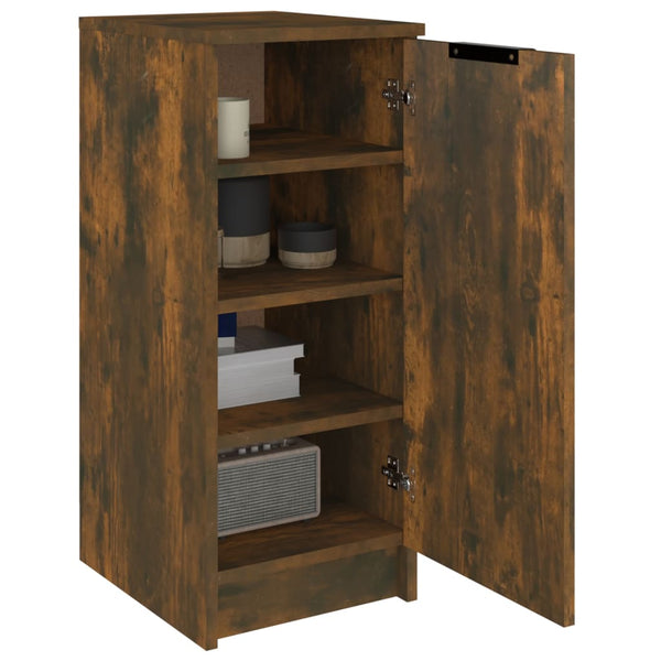 Schuhschrank Thinca 30x35x70cm Rauch Eiche (Holz)
