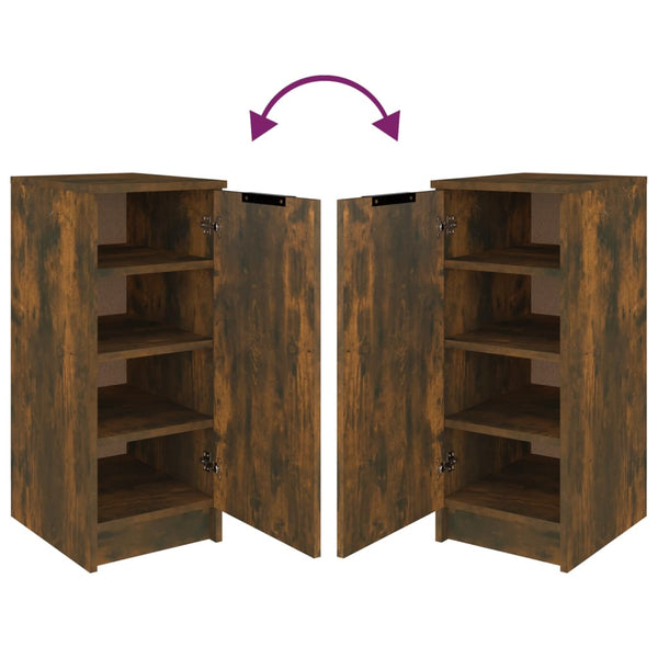 Schuhschrank Thinca 30x35x70cm Rauch Eiche (Holz)