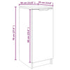 Schuhschrank Thinca 30x35x70cm Rauch Eiche (Holz)