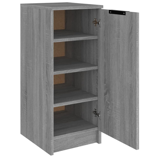Grauer Schuhschrank Thinca 30x35x70cm (Holz)