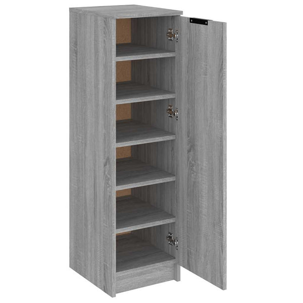 Grauer Schuhschrank Luder 30x35x100cm (Holz)