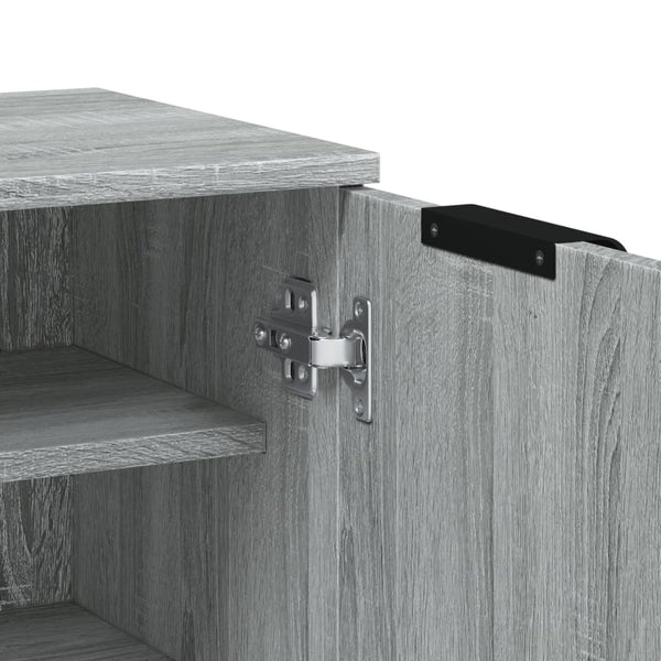 Grauer Schuhschrank Meala 59x35x100cm (Holz)