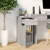 Grauer Beistellschrank Petree 33,5x50x75cm (Holz)