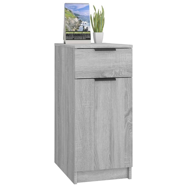 Grauer Beistellschrank Petree 33,5x50x75cm (Holz)