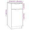 Grauer Beistellschrank Petree 33,5x50x75cm (Holz)