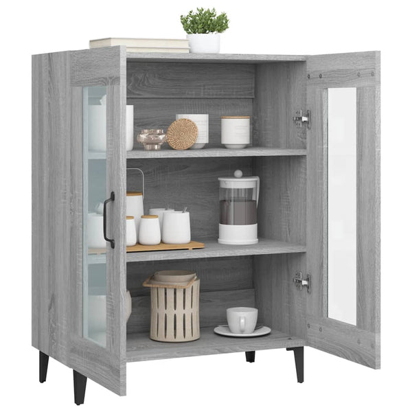 Graues Sideboard Caragyov 69,5x34x90cm (Holz)