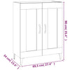 Graues Sideboard Bota 69,5x34x90cm (Holz)