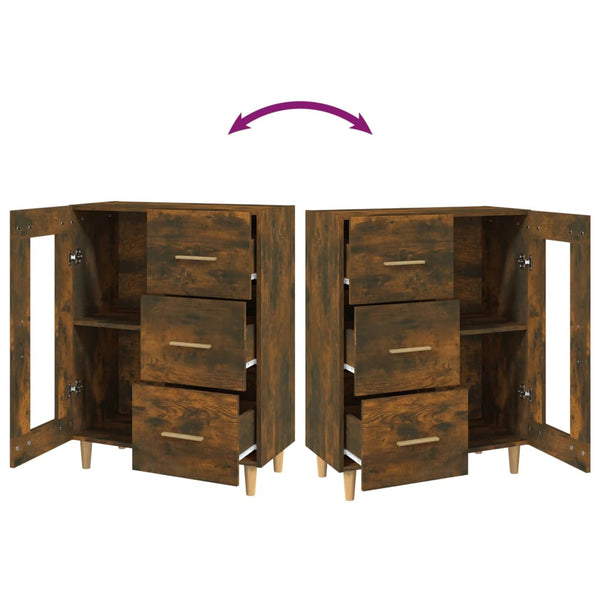 Anrichte Rucnie aus Räuchereiche 69,5x34x90cm (Holz)