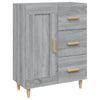 Graues Sideboard Dommica 69,5x34x90cm (Holz)