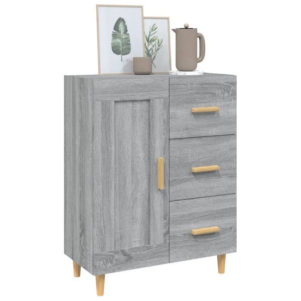 Graues Sideboard Dommica 69,5x34x90cm (Holz)