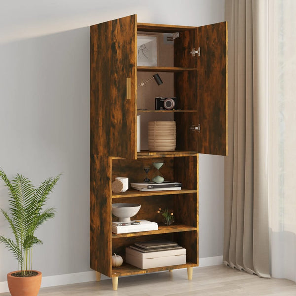 Wandschrank Eiche Rauchgrau Jozsef 69,5x34x90cm