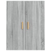 Grauer Hängeschrank Jozsef 69,5x34x90cm