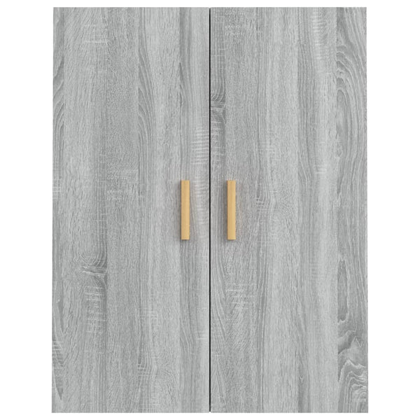 Grauer Hängeschrank Jozsef 69,5x34x90cm