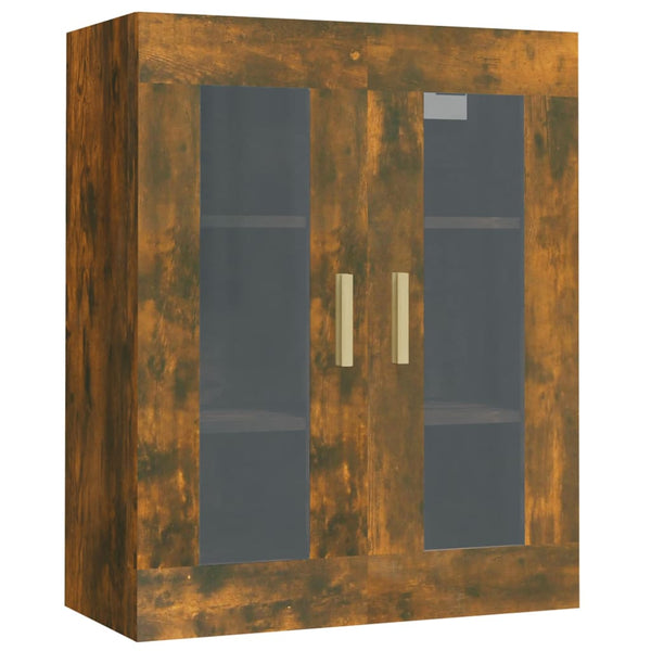 Wandschrank Lugenia aus geräucherter Eiche, 69,5x34x90cm