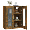 Wandschrank Lugenia aus geräucherter Eiche, 69,5x34x90cm