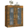Wandschrank Lugenia aus geräucherter Eiche, 69,5x34x90cm