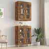Wandschrank Lugenia aus geräucherter Eiche, 69,5x34x90cm