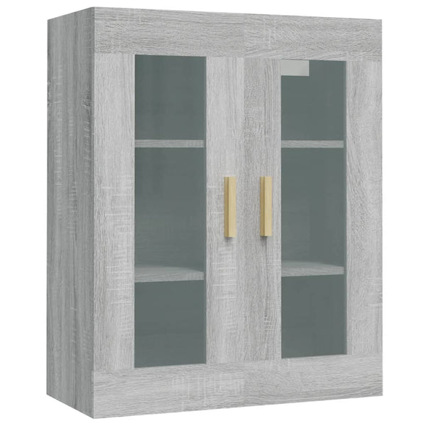 Hängender Wandschrank Lugenia, grau, 69,5x34x90cm