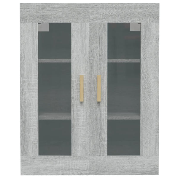 Hängender Wandschrank Lugenia, grau, 69,5x34x90cm