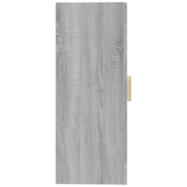 Hängender Wandschrank Lugenia, grau, 69,5x34x90cm