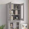 Hängender Wandschrank Lugenia, grau, 69,5x34x90cm