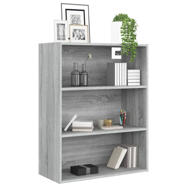 Grauer Hängeschrank Balacescu 69,5x32,5x90cm (Sonoma)