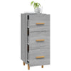 Graues Sideboard Konner 34,5x34x90cm (Holz)