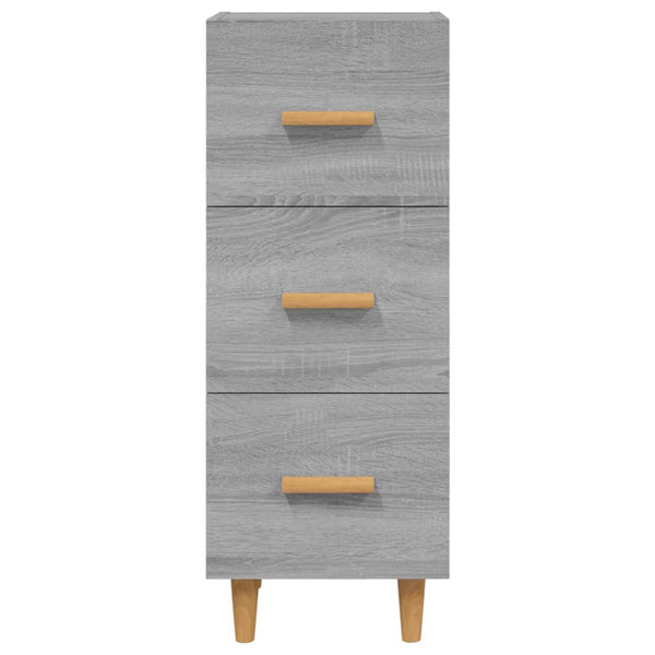 Graues Sideboard Konner 34,5x34x90cm (Holz)