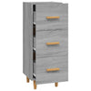 Graues Sideboard Konner 34,5x34x90cm (Holz)
